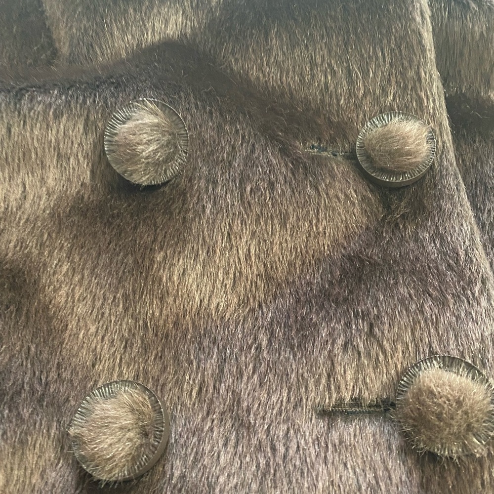 Fur swing coat